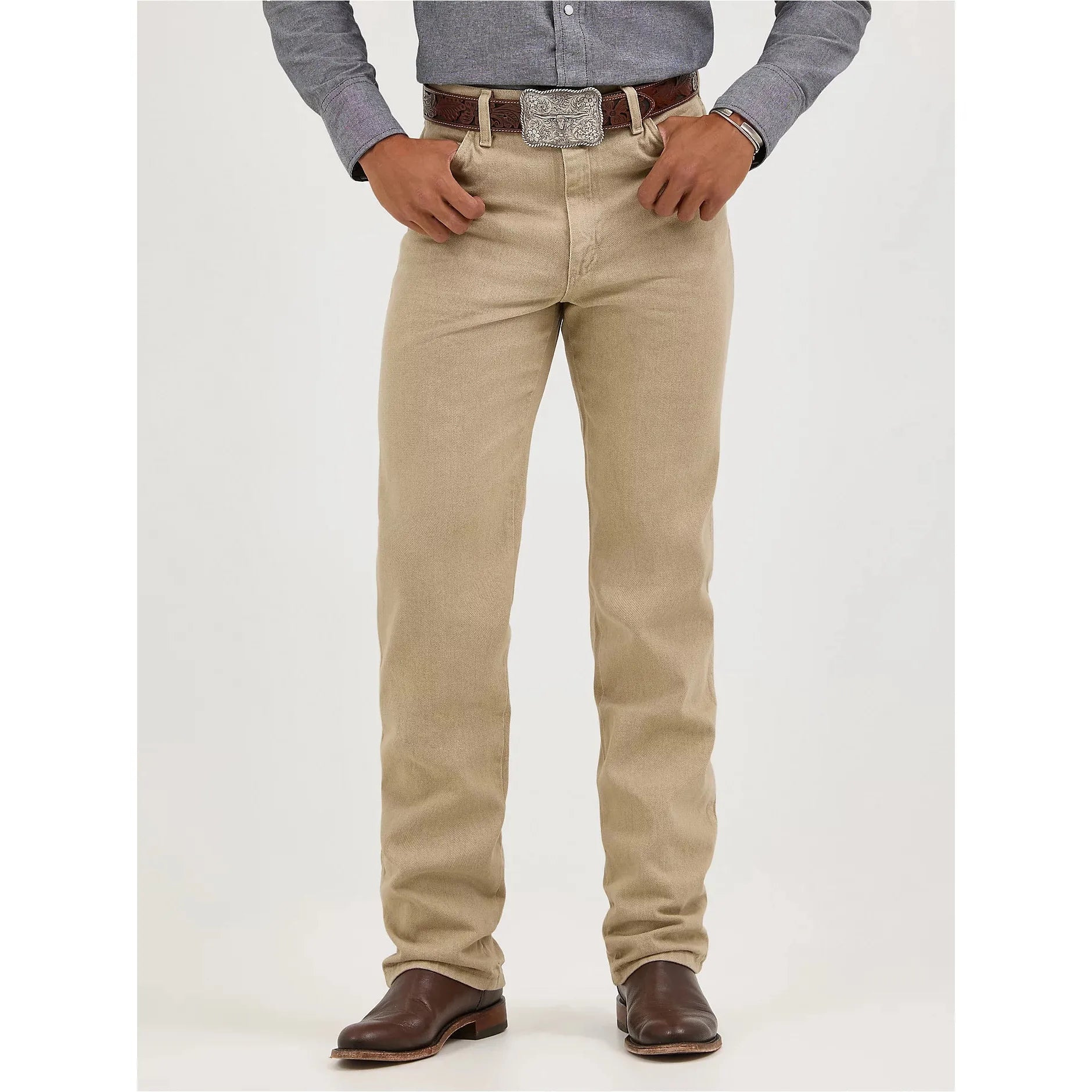 MEN'S WRANGLER® COWBOY CUT® JEAN-PREWASHED TAN - CWesternwear