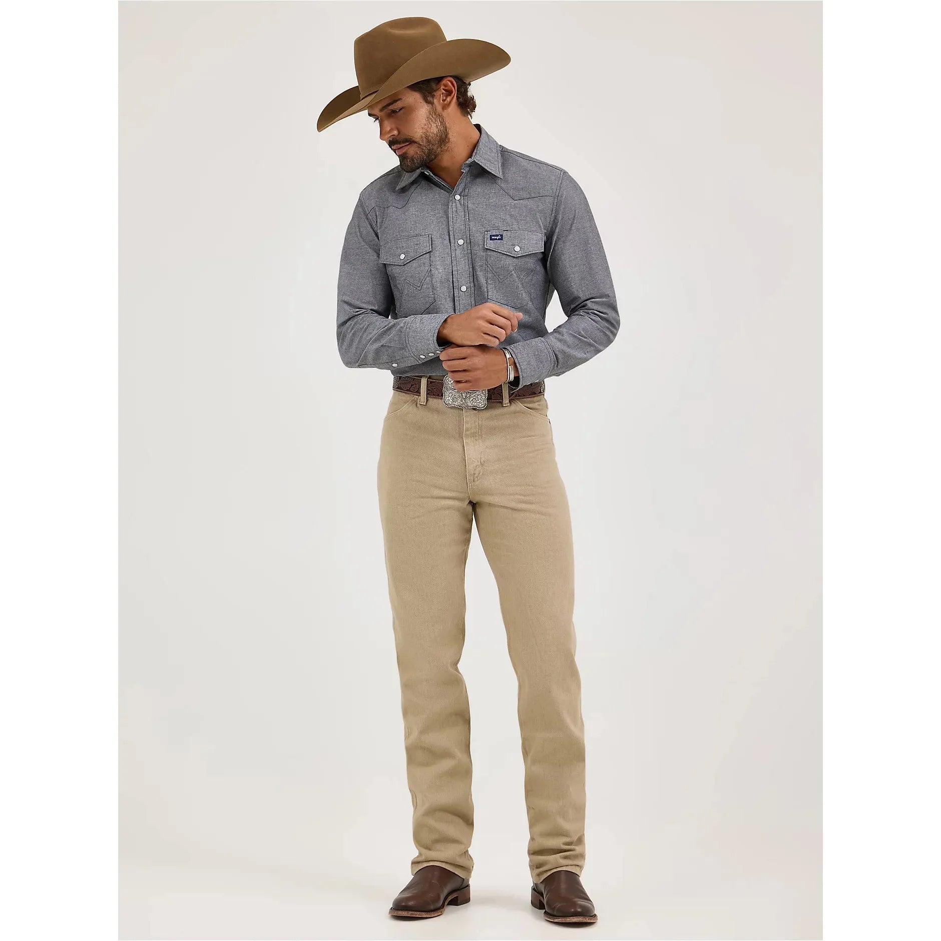 MEN'S WRANGLER® COWBOY CUT® JEAN-PREWASHED TAN - CWesternwear