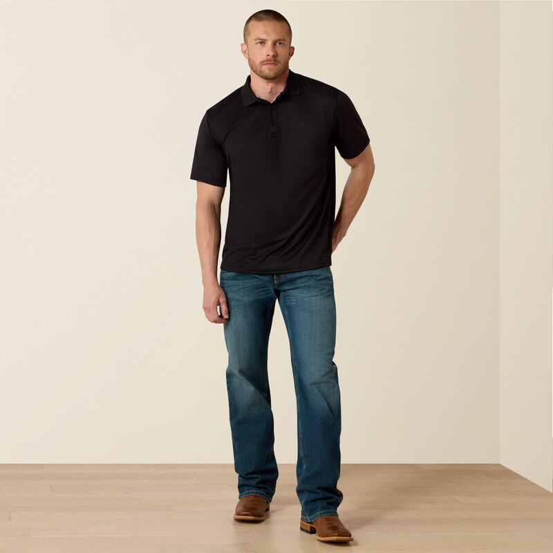 Men's Ariat Tek Polo-Black