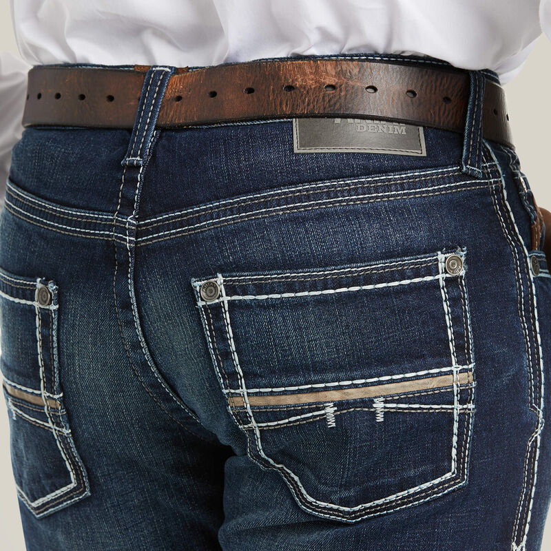 Men's Ariat M5 Slim Stretch Coltrane Stackable Straight Leg Jean - Nightingale - CWesternwear