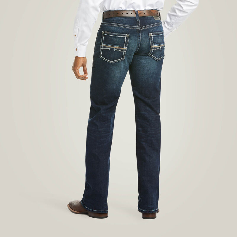Men's Ariat M5 Slim Stretch Coltrane Stackable Straight Leg Jean - Nightingale - CWesternwear
