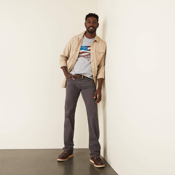 Men' s Ariat M7 Grizzly Straight Jean - Charcoal