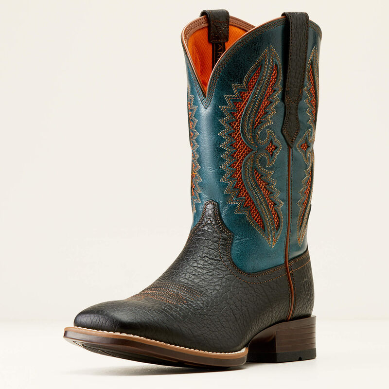 Men's Ariat Rowder VentTEK 360° Cowboy Boot - Black/Dark Teal