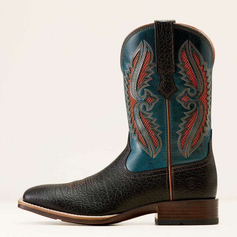Men's Ariat Rowder VentTEK 360° Cowboy Boot - Black/Dark Teal