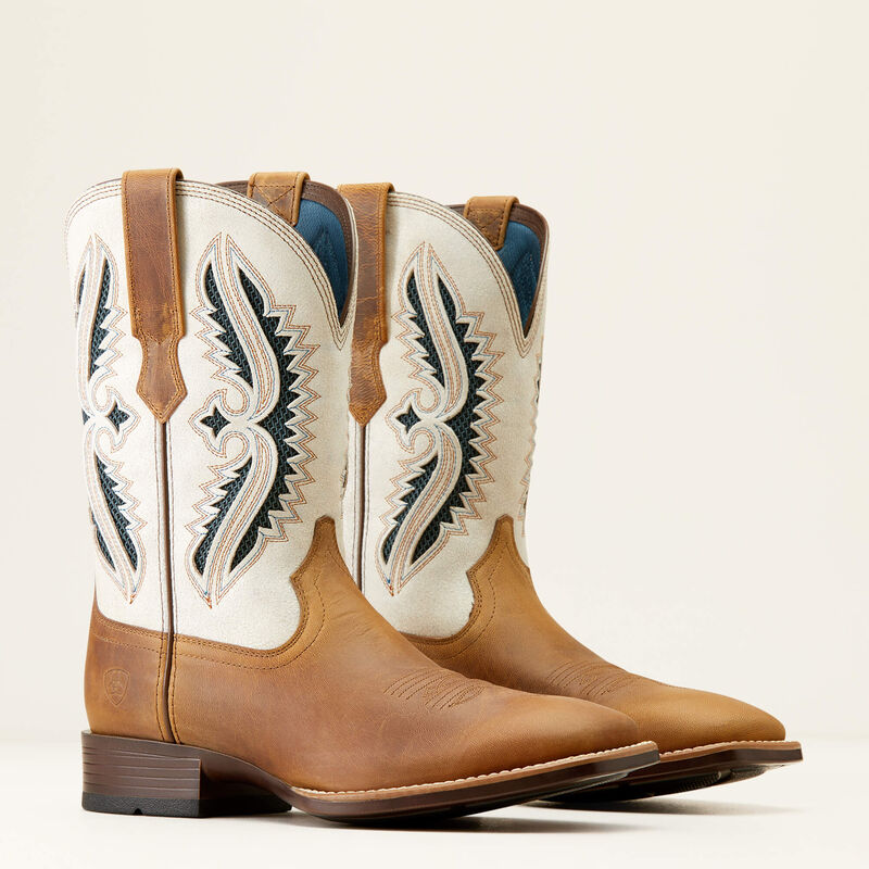 Men's Ariat Rowder VentTEK 360° Cowboy Boot - Marbled Tani/White - CWesternwear