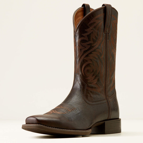 Ariat Sport Herdsman Cowboy Boot - Bunished Chocolate