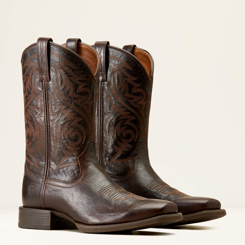Ariat Sport Herdsman Cowboy Boot - Bunished Chocolate