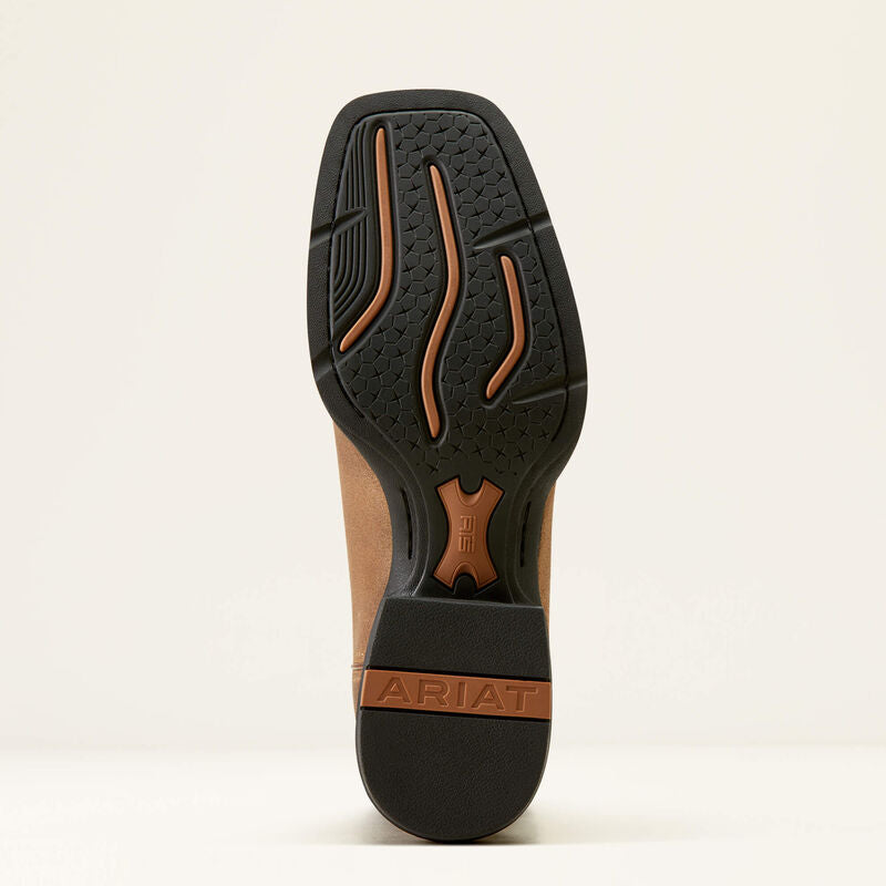 Men's Ariat Sport Wide Square Toe Cowboy Boot - Barley Brown / Matte Black