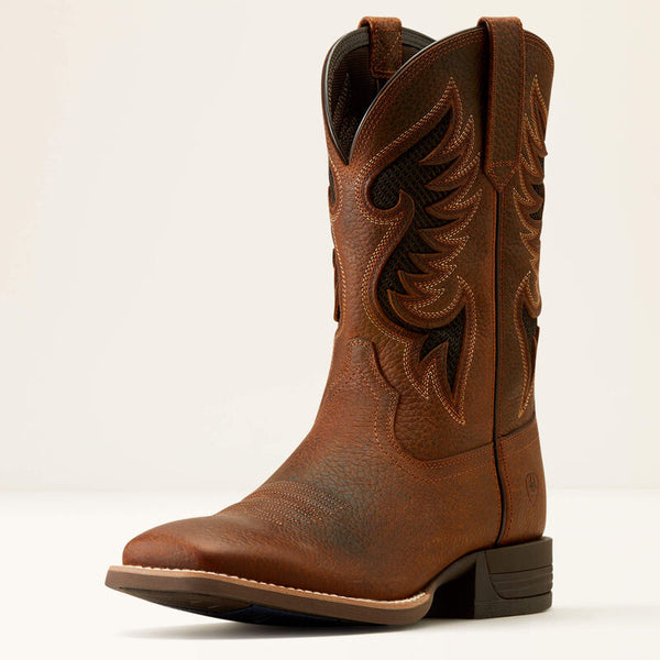 Men's Ariat Cowpuncher VentTEK Cowboy Boot - Brown Oiled Rowdy
