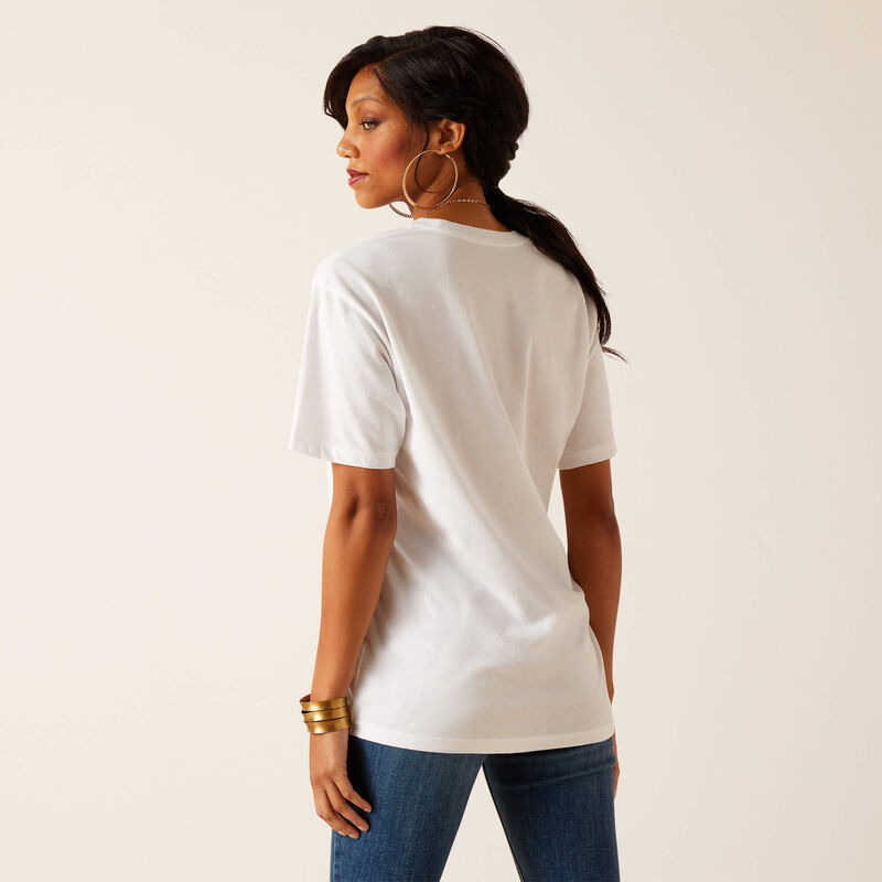Women's Ariat Maternal Cow T-Shirt - White