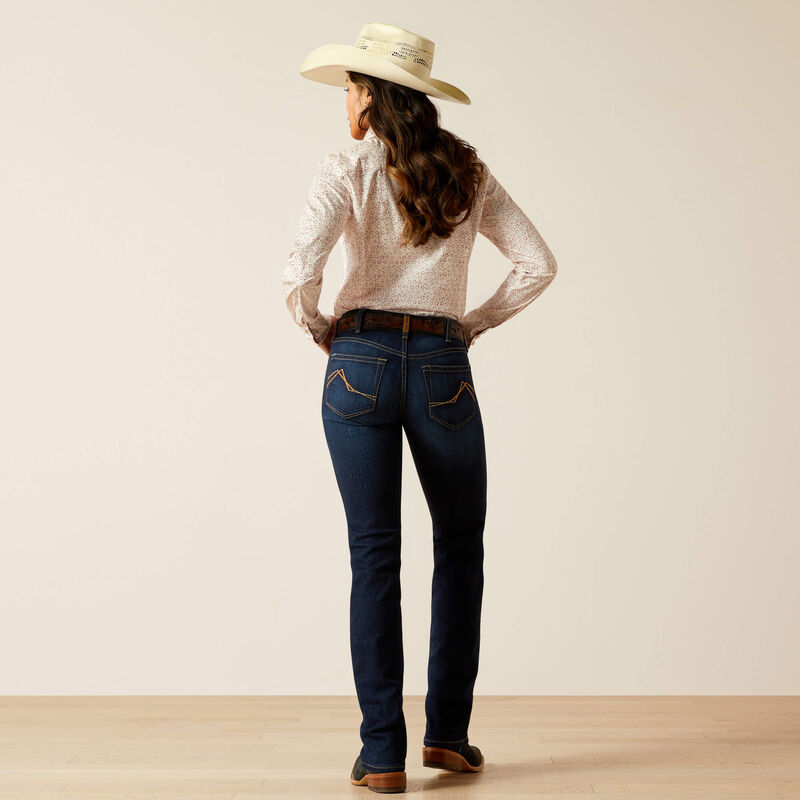 Women's Ariat Mid Rise Romana Straight Leg Jean - Pennsylvania