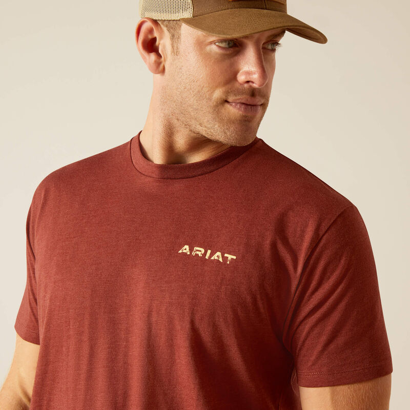 Men's Ariat SW Cacti T-Shirt - Rusty Heather