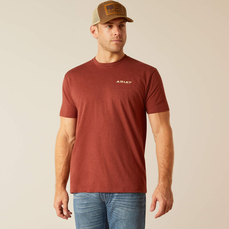 Men's Ariat SW Cacti T-Shirt - Rusty Heather