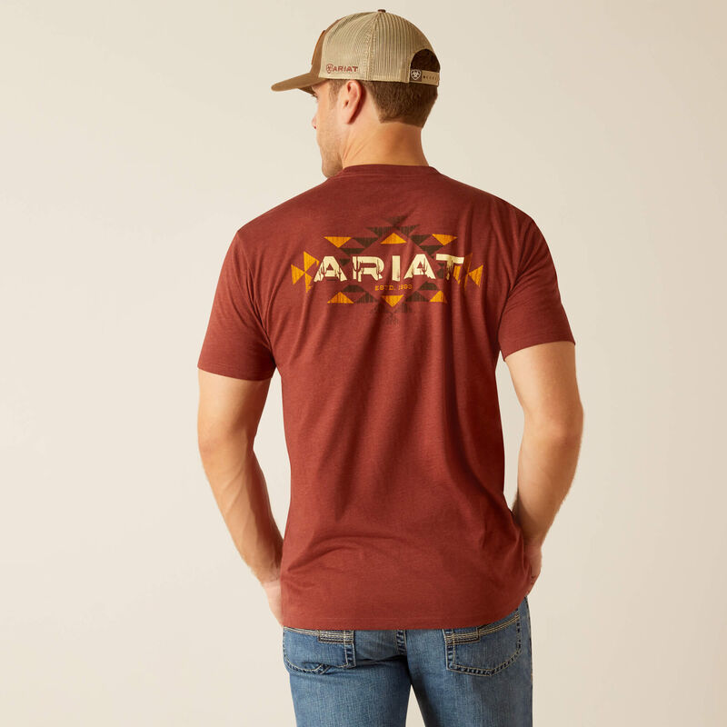 Men's Ariat SW Cacti T-Shirt - Rusty Heather