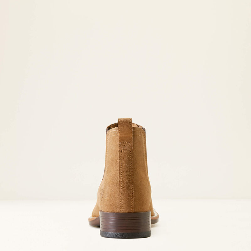 Men's Ariat Booker Ultra Square Toe Western Boot - Dijon Suede