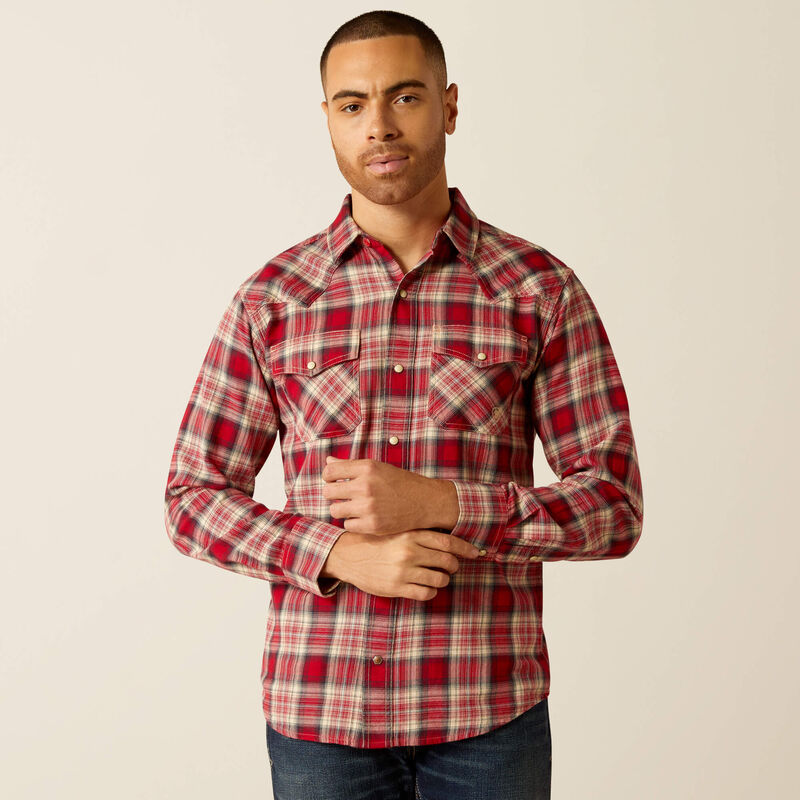 Men's Ariat Herschel Retro Fit Shirt-Chili Pepper