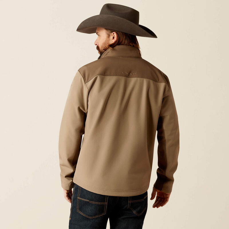 Men's Ariat Wyatt Softshell Jacket - Brindle/Major Brown
