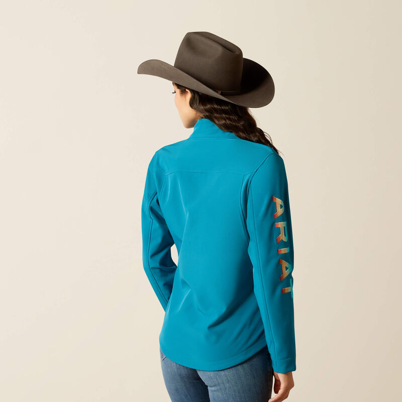Ariat Women's New Team Softshell Jacket - Ocean Depths/Retro Ranch Print