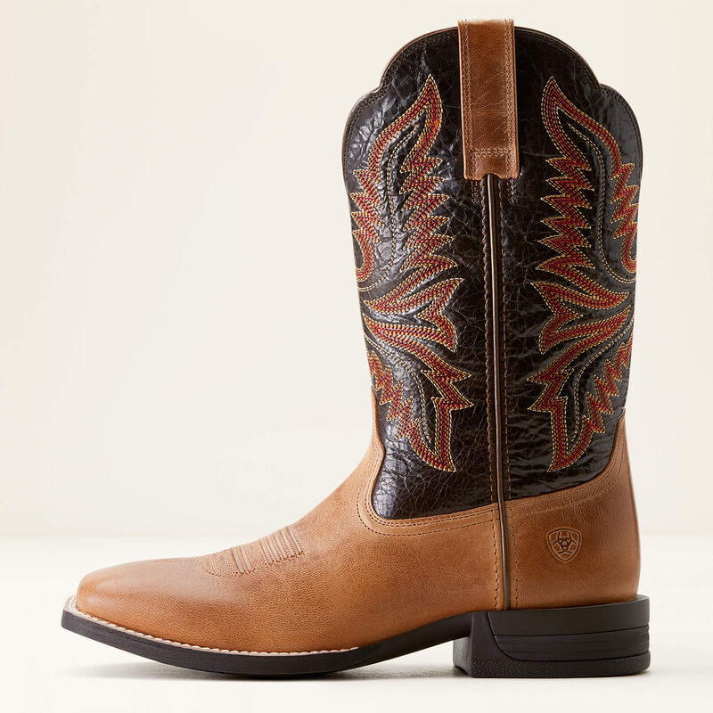 Men's Ariat Brush Creek Cowboy Boot - Mesa Tan/Thunder Brown