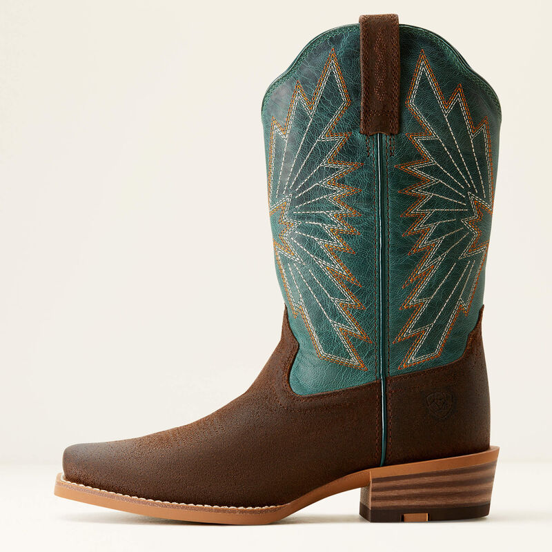 Women's Ariat Decatur Western Cowboy Boot - Aged Smokehouse/Racing Green