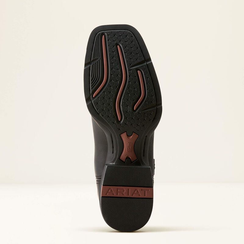 Men's Ariat Sport Big Country Cowboy Boot -Basic Black/Mahogany