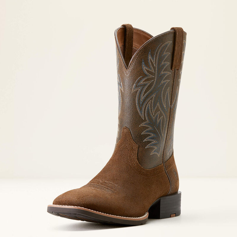 Men's Ariat Sport Wide Square Toe Cowboy Boot - Mesa Tan/Vintage Bomber