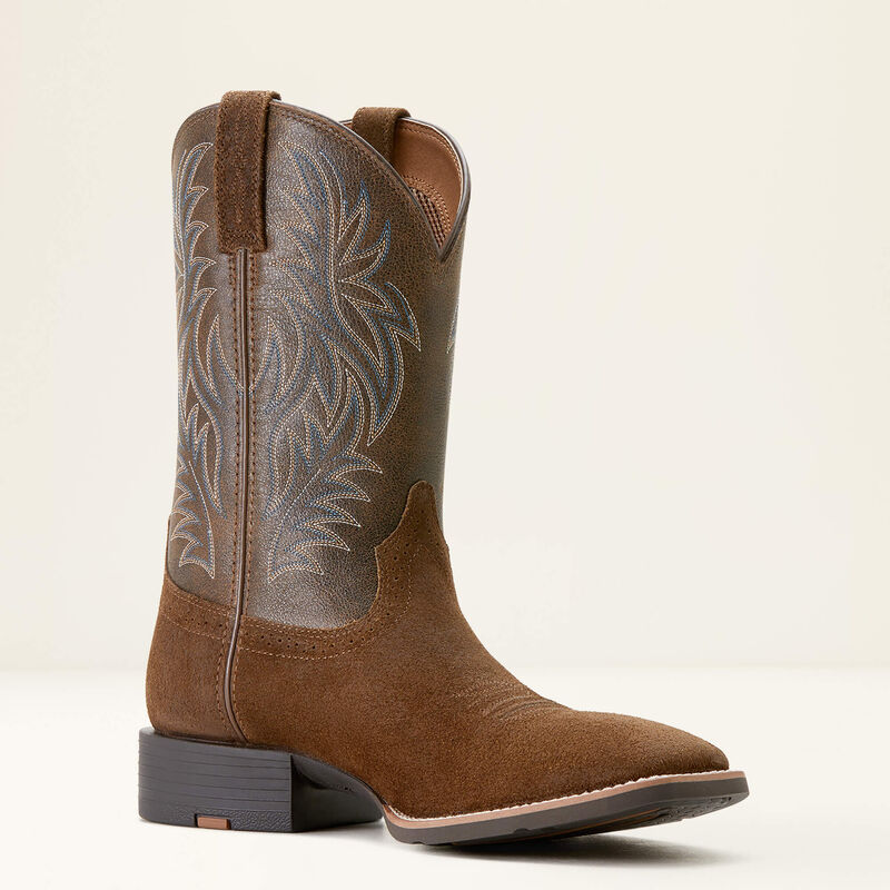 Men's Ariat Sport Wide Square Toe Cowboy Boot - Mesa Tan/Vintage Bomber