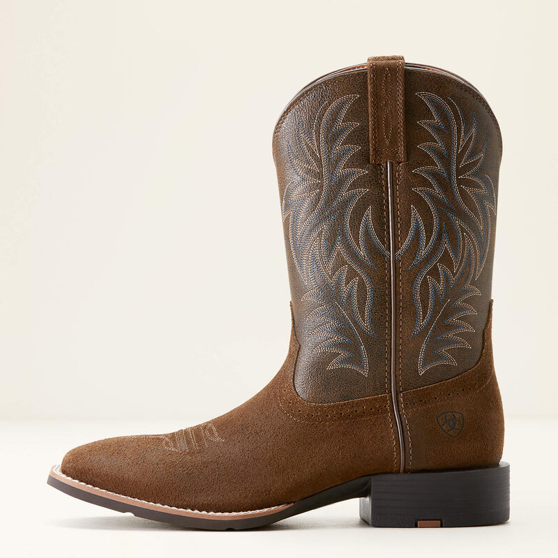 Men's Ariat Sport Wide Square Toe Cowboy Boot - Mesa Tan/Vintage Bomber
