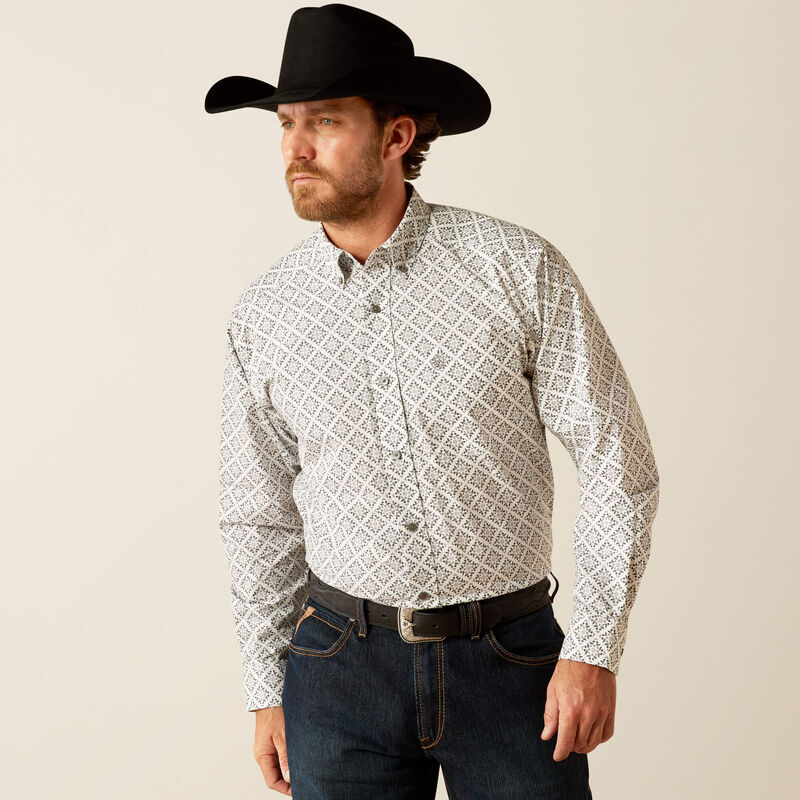 Men's Ariat Jagger Classic Fit Shirt - White