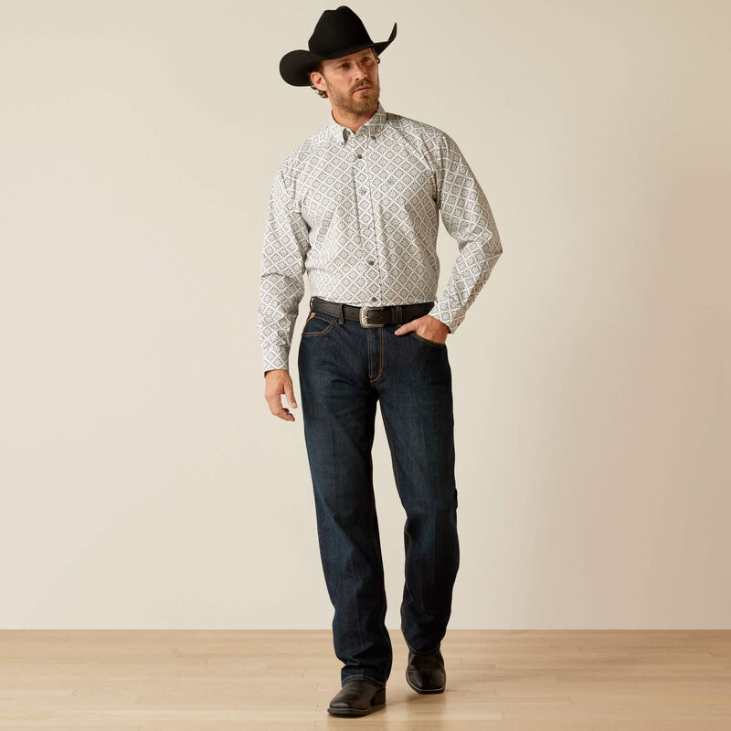 Men's Ariat Jagger Classic Fit Shirt - White