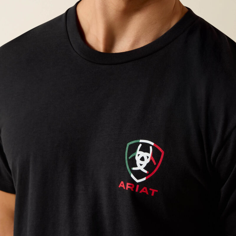 Men's Ariat Tres Herrahauras Classic Fit T-Shirt-Black - CWesternwear