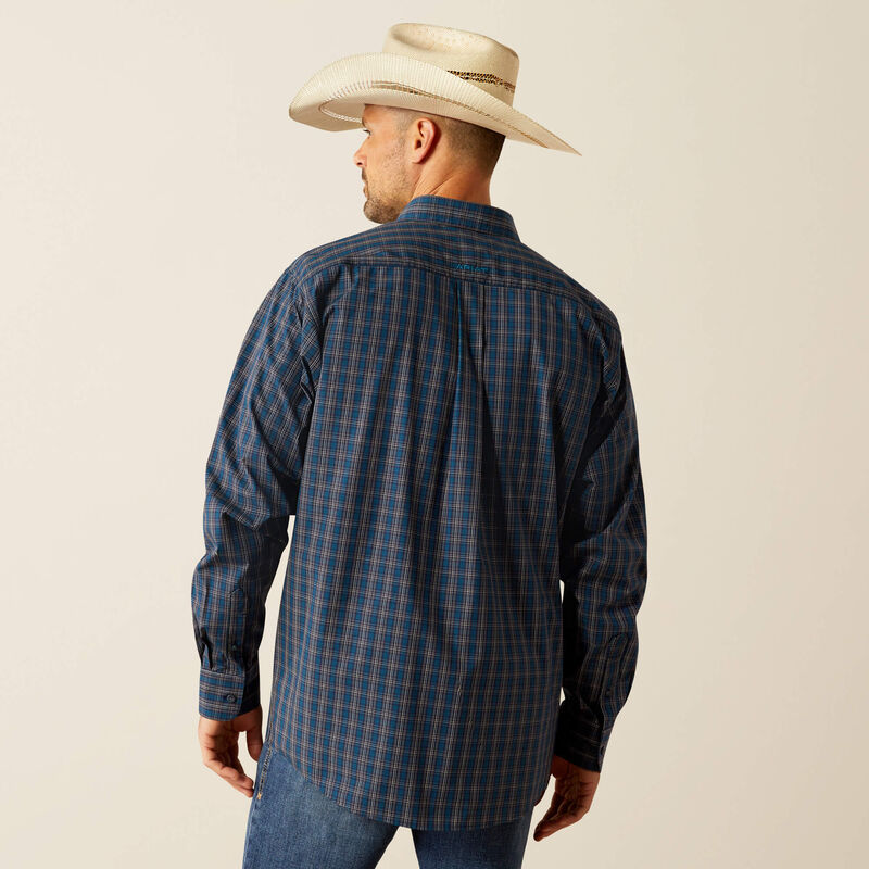 Men's Ariat Pro Series Joaquin Classic Fit Shirt-Navy
