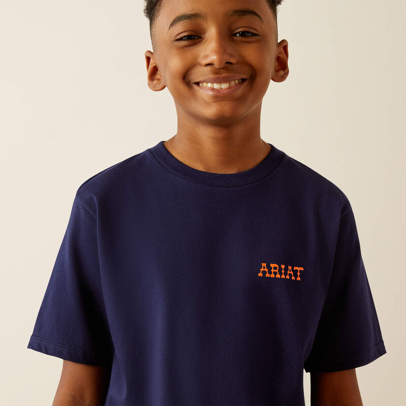 Boy's Ariat Rough Draw T-Shirt-Classic Blue