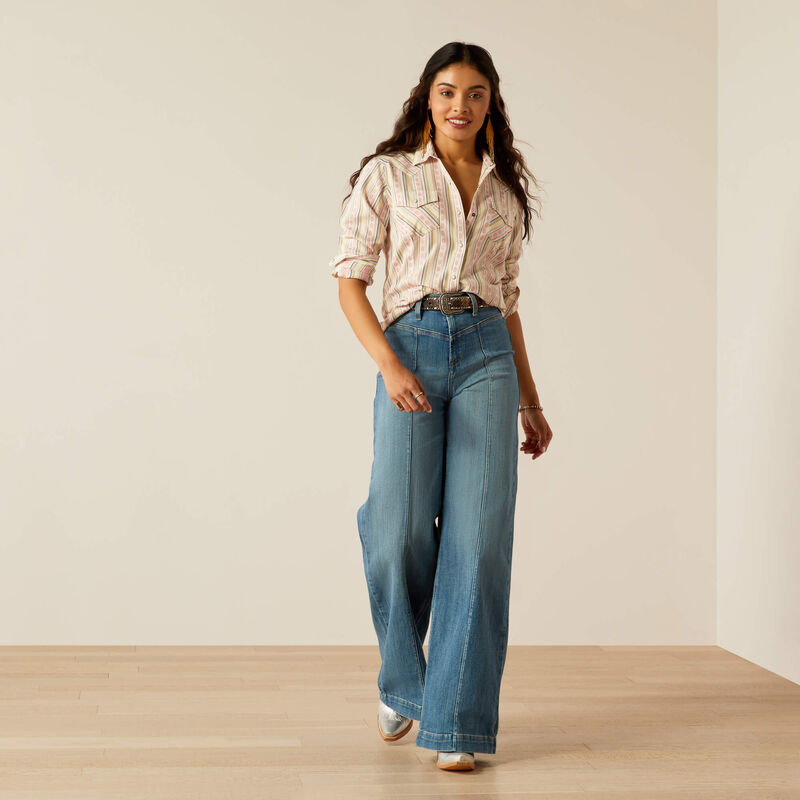 Women's Ariat Alyssa Shirt-Carnation Dobby