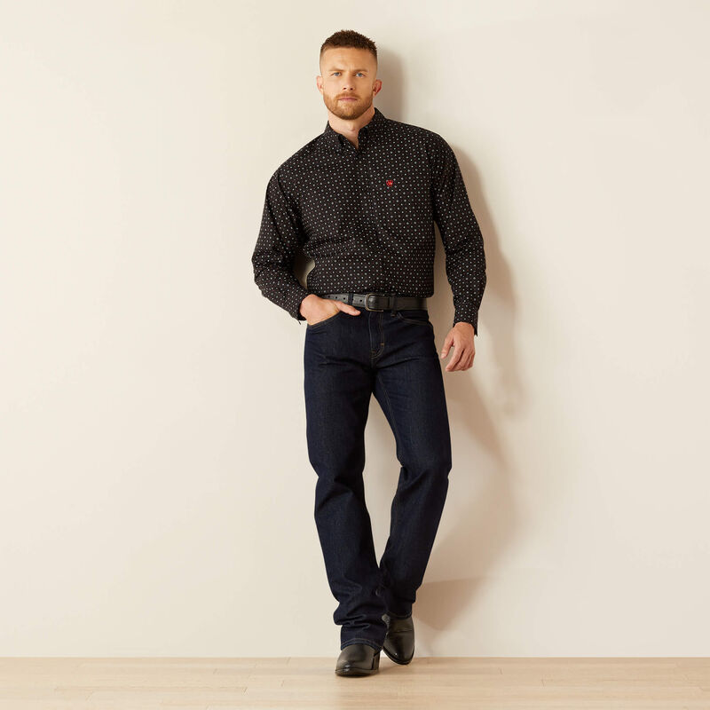 Men's Ariat Westbrook Classic Fit Shirt-Black