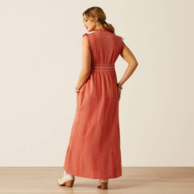Women's Ariat Sunset State of Mind Dress-Chili