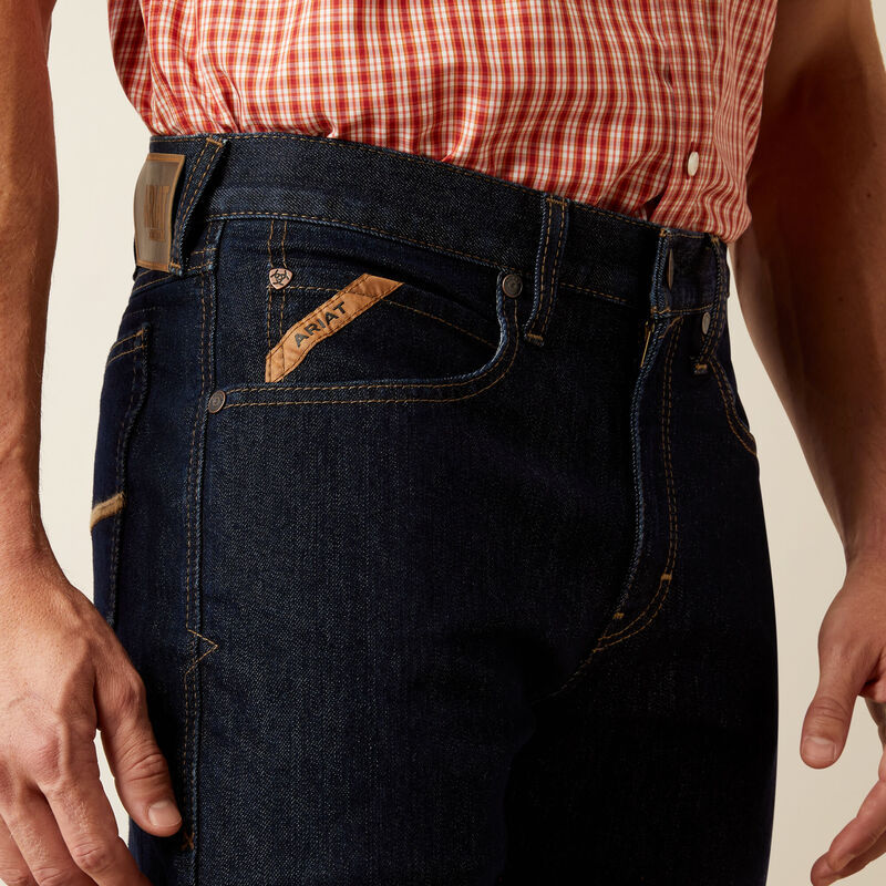 Men's Ariat M2 Traditional Relaxed Pro Series Ray Boot Cut Jeans-Rinse