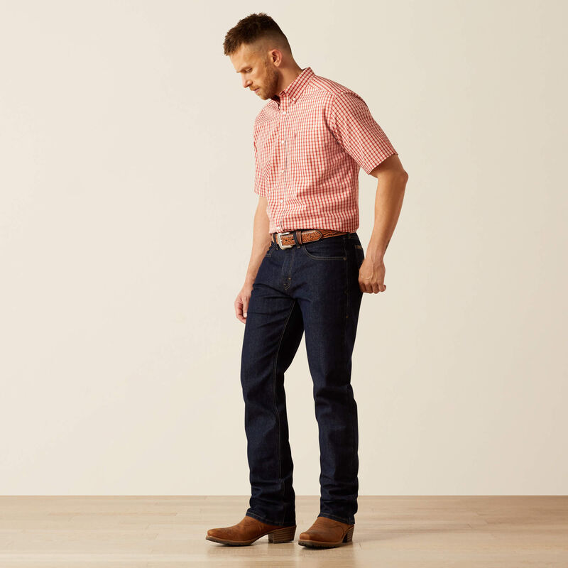 Men's Ariat M2 Traditional Relaxed Pro Series Ray Boot Cut Jeans-Rinse