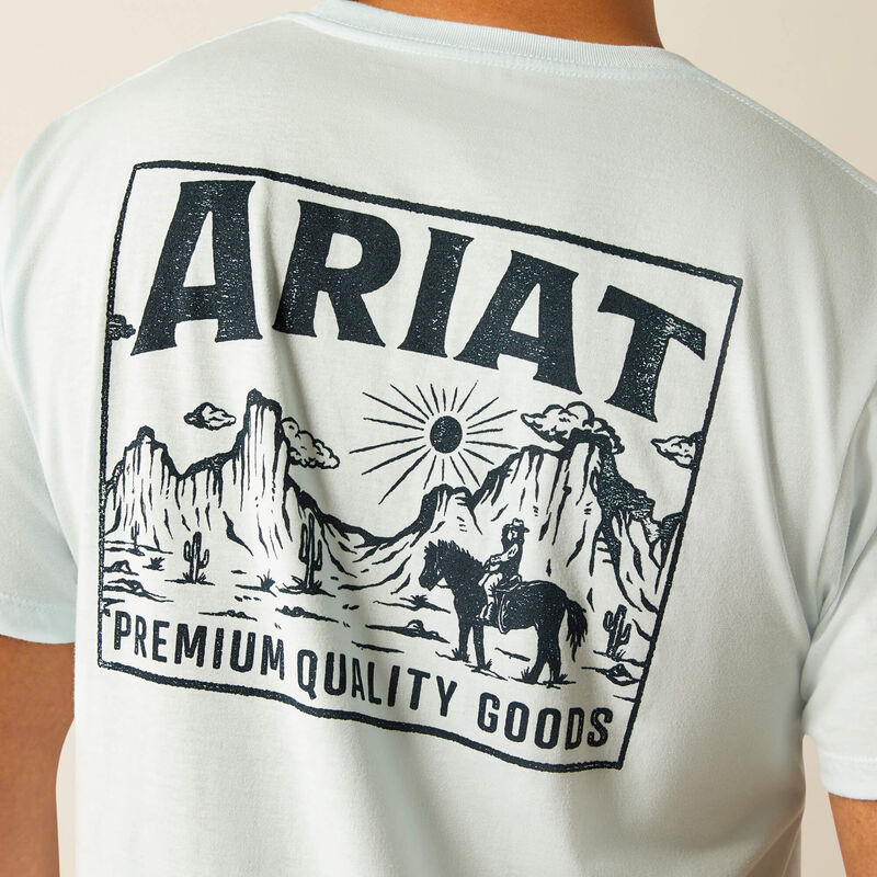 Men's Ariat Echo Valley T-Shirt-Quiet Tide