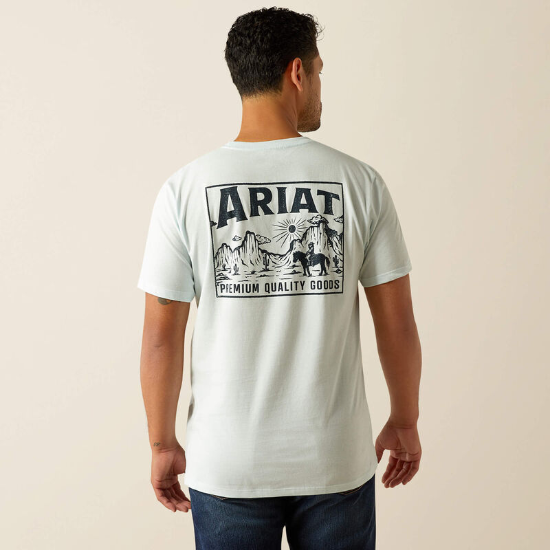 Men's Ariat Echo Valley T-Shirt-Quiet Tide