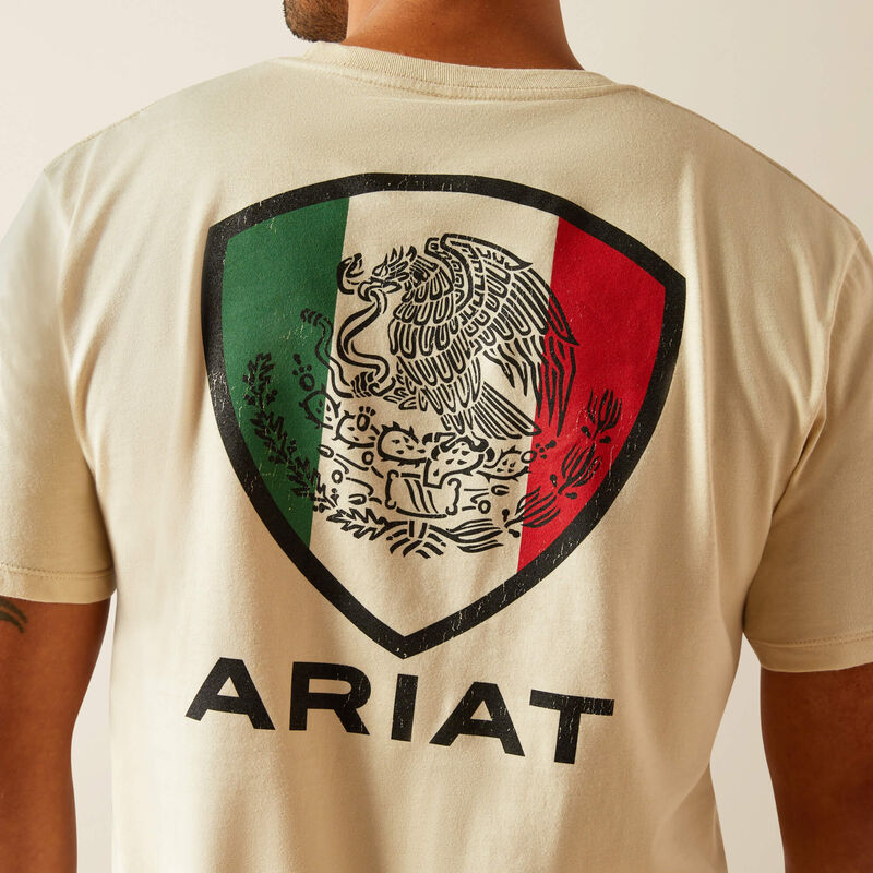 Men's Ariat Tenochitlan Shield T-Shirt-Natural