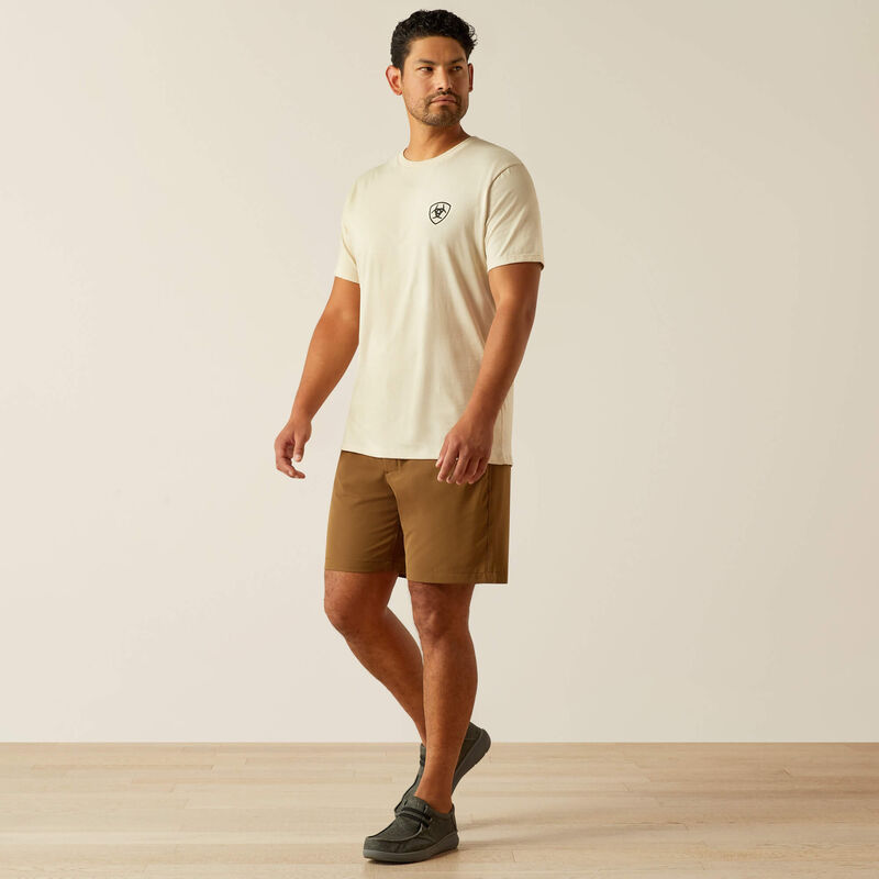 Men's Ariat Tenochitlan Shield T-Shirt-Natural