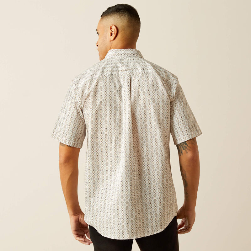 Men's Ariat Carlo Short Sleeve Shirt - Sand