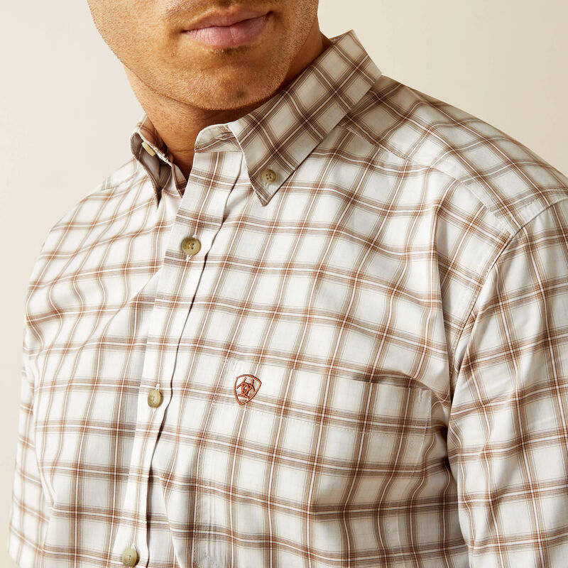 Men's Ariat Pro Series Cullen Short Sleeve Shirt-Sand