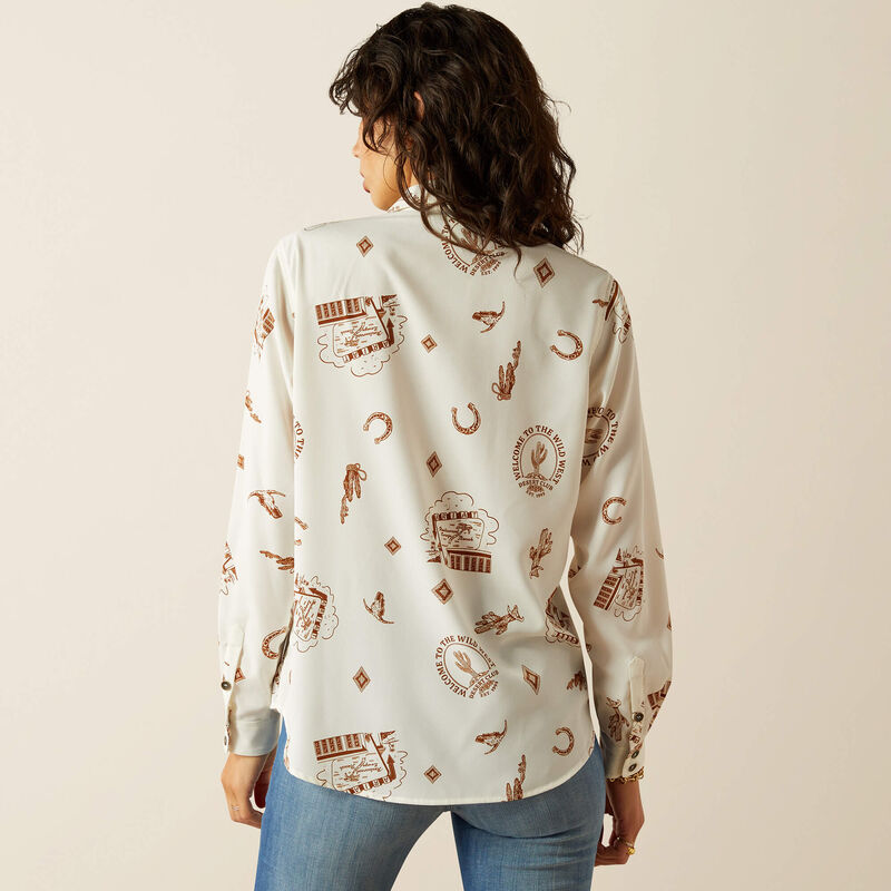 Women's Ariat Homestyle Shirt-Road Trip Print