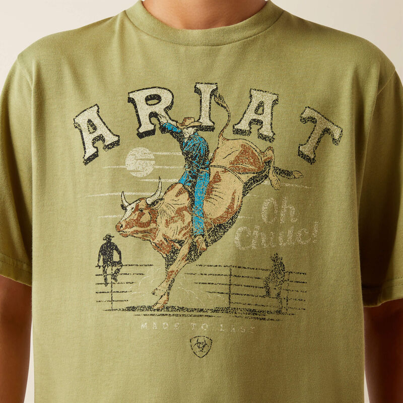 Boy's Ariat Oh Chute T-Shirt-Tent Green