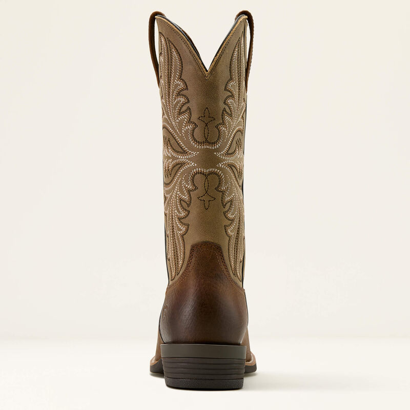 Men's Ariat Hustler Cowboy Boot-Earth/Brown Bomber