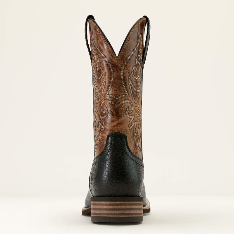 Men's Ariat Slingshot Cowboy Boot-Black Adobe/Dark Tan