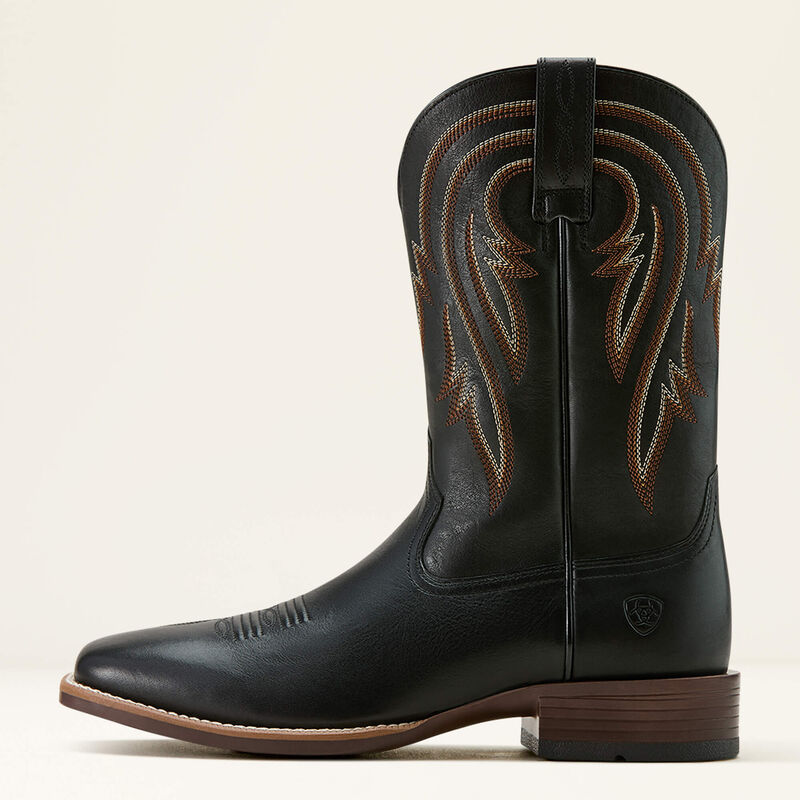 Men's Ariat Plano Cowboy Boot-Supple Black