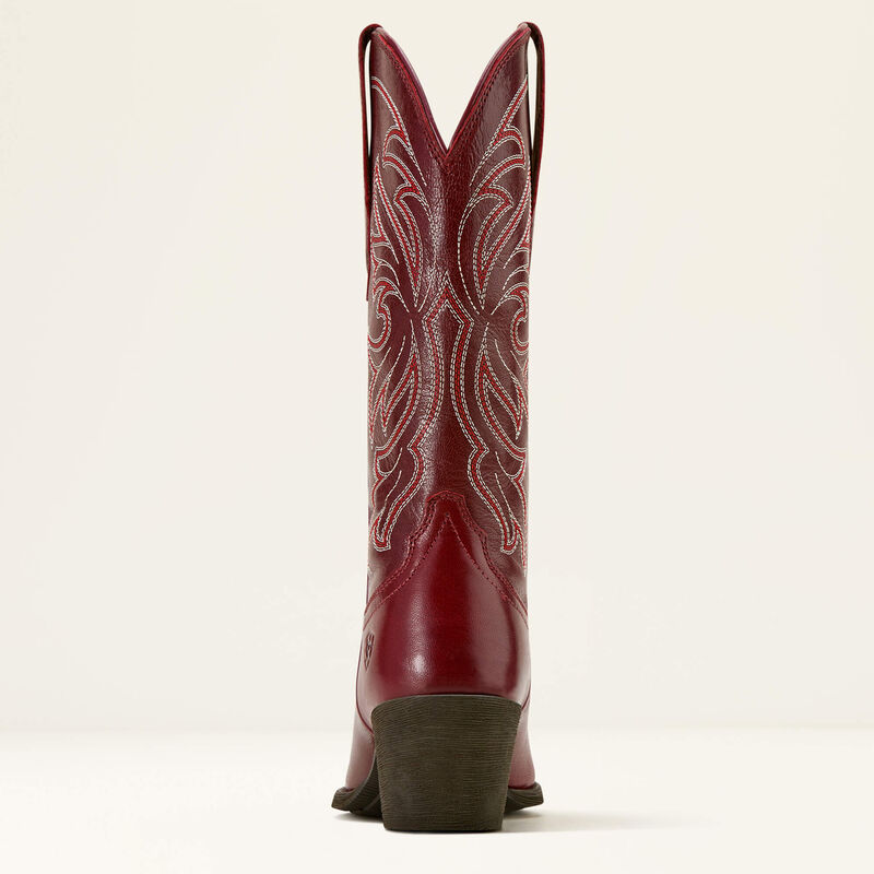 Women's Ariat Heritage J Toe Stretchfit Western Boot-Sangria